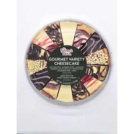The Father's Table 10" Gourmet Variety Cheesecake, 6 x 54 oz Case - Bakery & Desserts