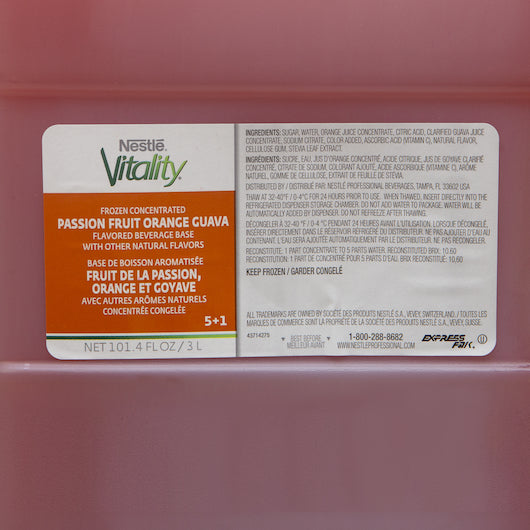 Vitality Concentrate Passion Orange Guava, 3 x 33.777 fl oz Case - Beverages - image 2