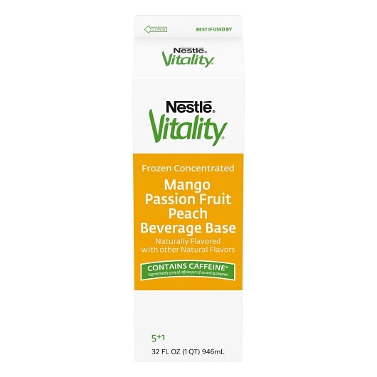 Vitality Mango Passion Fruit Peach Quencher Frozen Concentrate, 12 x 32 fl oz Case - Frozen Fruit - image 2