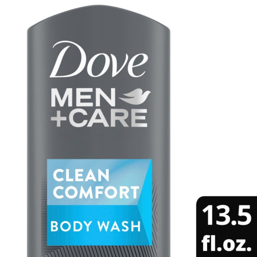 Dove Men+Care Clean Body And Face Wash, 6 x 13.5 fl oz Case - Health & Personal Care
