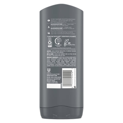 Uniliver Dove Mens Men+Care Clean Body And Face Wash, 6 x 13.5 fl oz Case - Alternate product angle or state