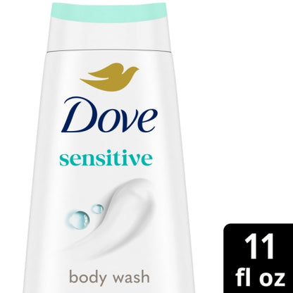 Dove Sensitive Skin Body Wash, 6 x 11 fl oz Case - Health & Personal Care