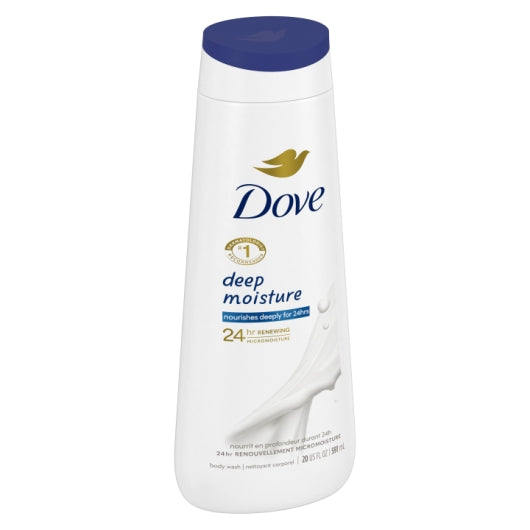 Dove Deep Moisture Body Wash, 4 x 20 fl oz Case - DOT product image 2