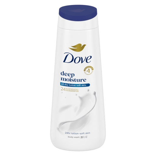 Dove Deep Moisture Body Wash, 4 x 20 fl oz Case - Cleaners & Sanitizers