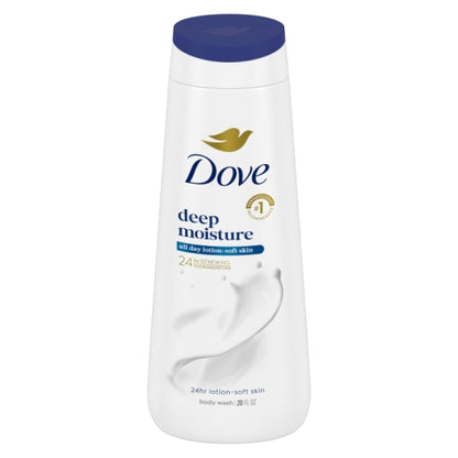Dove Deep Moisture Body Wash, 4 x 20 fl oz Case - Cleaners & Sanitizers
