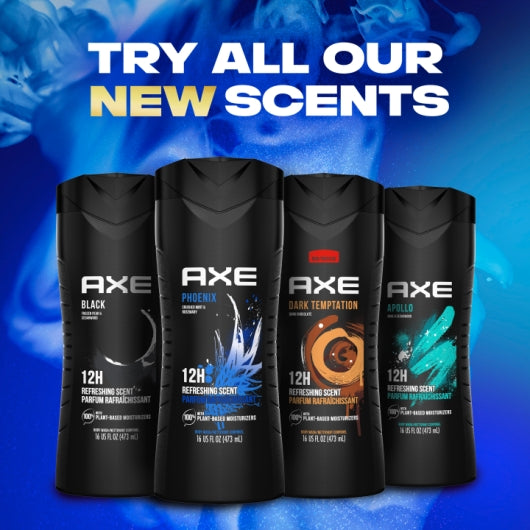 Axe Dark Temptation Body Wash, 4 x 16 fl oz Case - Unclassified DOT image