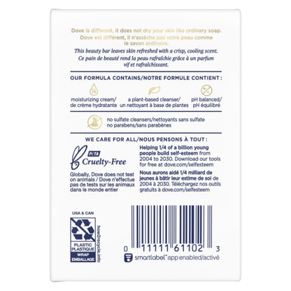 Dove Bar Soap Go Fresh Cool Moisture, 24 x 7.5 oz Case - Alternate product angle or state