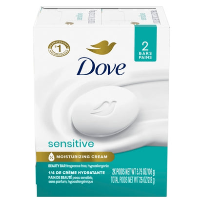 Dove Bar Soap Sensitive Skin, 12 x 7.5 oz Case - Cleaners & Sanitizers