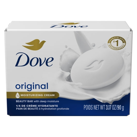 Dove Regular White Soap, 6 x 8 x 3.17 oz Case - Front/center packaged product image