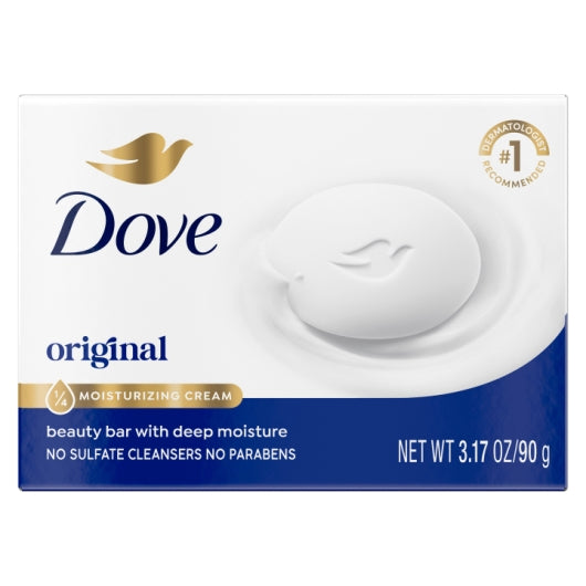 Dove Regular White Soap, 6 x 8 x 3.17 oz Case - Front/center packaged product image