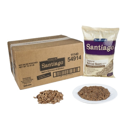 BAF Santiago Vegetarian Refried Pinto Beans, 6 x 27.09 oz Case - DOT product image 5