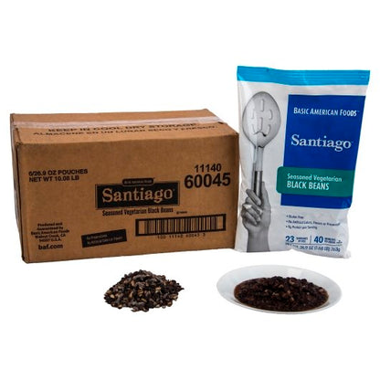 Santiago Seasoned Black Beans, 6 x 26.9 oz Case - DOT product image 7