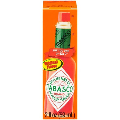 Tabasco Pepper Sauce Hot Sauce Bottle, 24 x 2 fl oz Case - Condiments & Sauces
