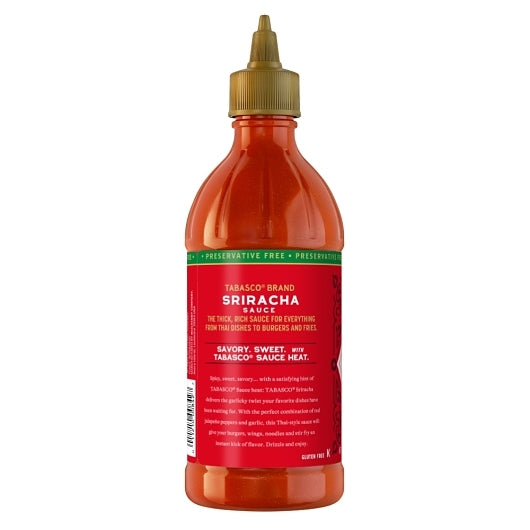 Tabasco Sriracha Hot Sauce Bottle, 6 x 20 oz Case - DOT product image 8
