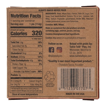 Table Talk 4" MINI CHERRY PIE, 24 x 114 GR Case - DOT product image 3