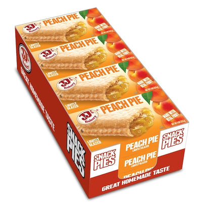 JJs Bakery Peach Pie, 4 x 12 x 4 oz Case - Bakery & Desserts