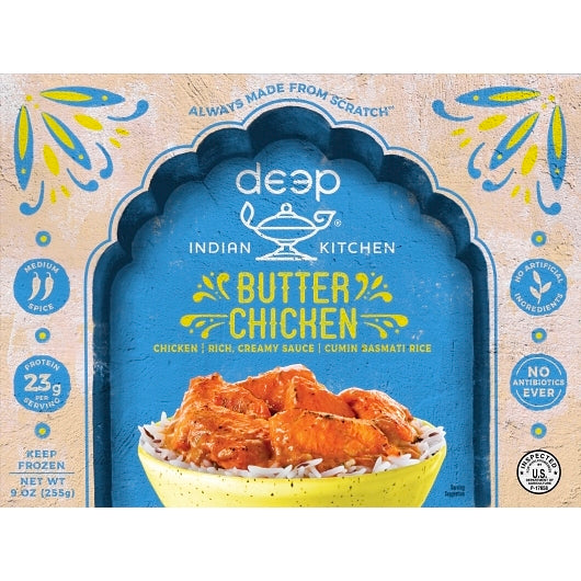 Deep Indian Kitchen Butter Chicken With Cumin Basmati Rice, 12 x 9 oz Case - Spices Seasonings