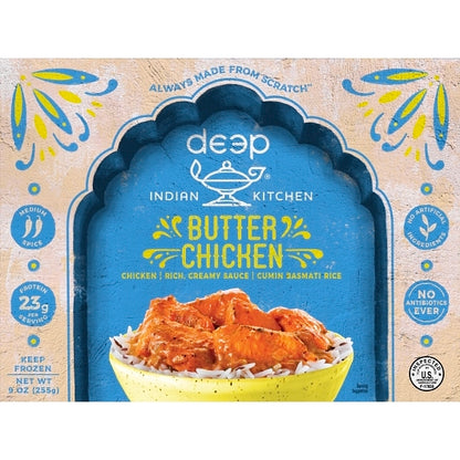 Deep Indian Kitchen Butter Chicken With Cumin Basmati Rice, 12 x 9 oz Case - Spices Seasonings
