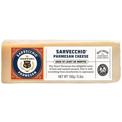 Sartori Sarvecchio Parmesan Cheese, 12 x 5.3 oz Case - Cheese & Dairy