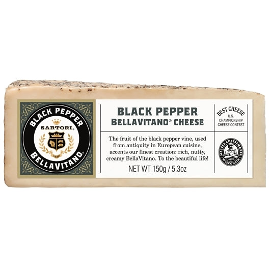 Sartori Black Pepper Bellavitano Cheese, 12 x 5.3 oz Case - DOT product image 2