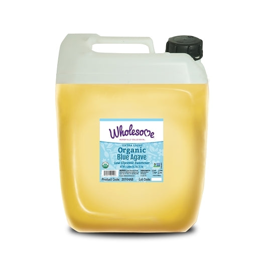Wholesome Live Sweetly Organic Agave Extra Light Blue, 1 x 5 GA Case - Alternate product angle or state