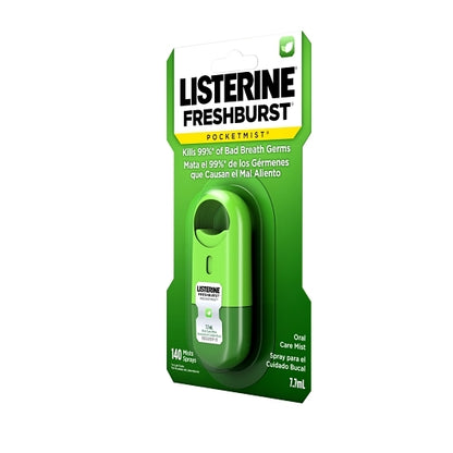 Listerine Spray Fresh Burst Pocket Mist, 6 x 6 x 7.7 ML Case - Alternate product angle or state