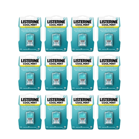 Listerine Cool Mint Pocketpaks, 6 x 12 x 24 ct Case - Health & Personal Care