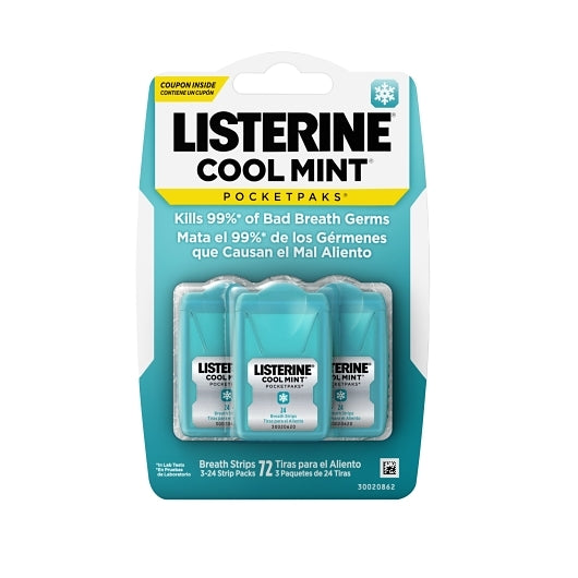 Listerine Cool Mint Pocketpaks, 6 x 6 x 72 ct Case - Health & Personal Care