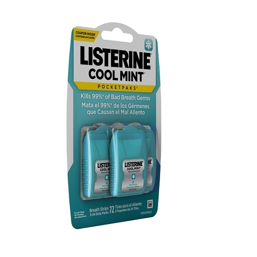 Listerine Cool Mint Pocketpaks, 6 x 6 x 72 ct Case - DOT product image 2