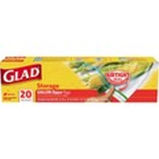 (Price/Case)Glad 55050 Food Storage Zipper Gallon 12-20 Count - DOT product image 1
