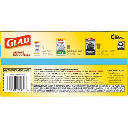 Glad TALL KITCHEN DRAWSTRINGS FRESH CLEAN, 6 x 40 ct Case - DOT product image 8