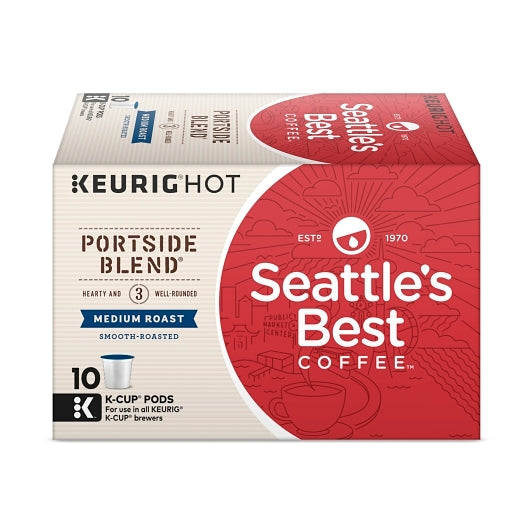 Seattle's Best Coffee Ground Portside Blend Coffee K-Cup, 6 x 3.7 oz Case - Coffee & Tea - image 2