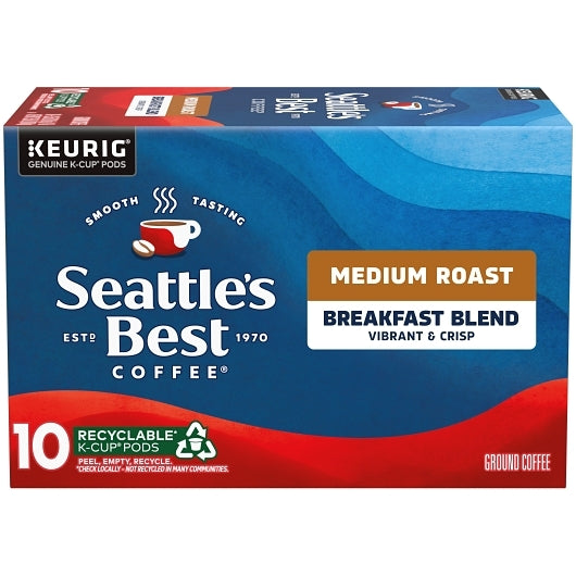 Seattle's Best Coffee Ground Breakfast Blend Coffee K-Cup, 6 x 3.5 oz Case - GS1 mobile-ready hero image