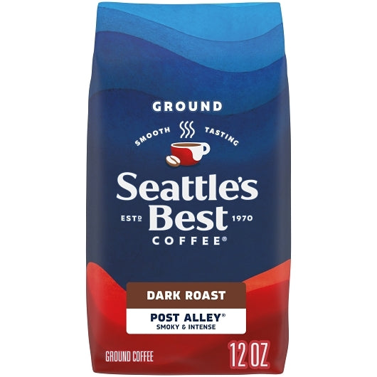 Seattle's Best Coffee Ground Post Alley Blend Coffee, 6 x 12 oz Case - Coffee & Tea