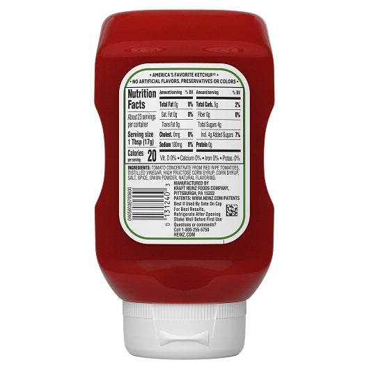 Heinz Stay Clean Upside Down Cap Tomato Ketchup Bottle, 16 x 14 oz Case - DOT product image 6