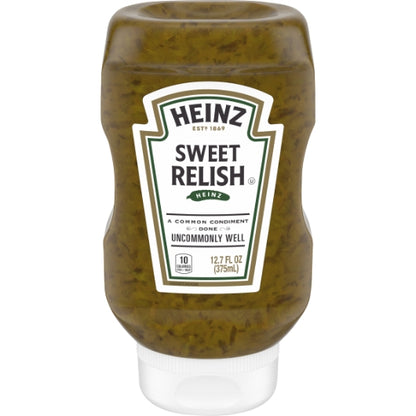 Heinz Easy Squeeze Sweet Relish Jar, 12 x 375 ML Case - Condiments & Sauces