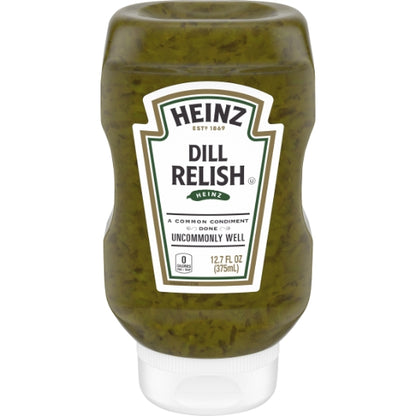 Heinz Easy Squeeze Dill Relish Jar, 12 x 375 ML Case - Condiments & Sauces