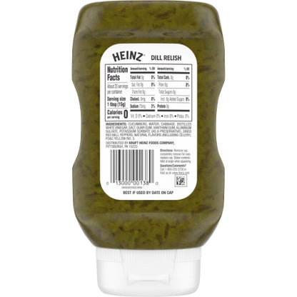 Heinz Easy Squeeze Dill Relish Jar, 12 x 375 ML Case - DOT product image 6