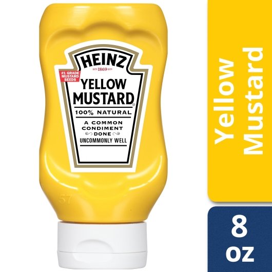 Heinz Yellow Mustard Bottle, 12 x 226 GR Case - DOT product image 2