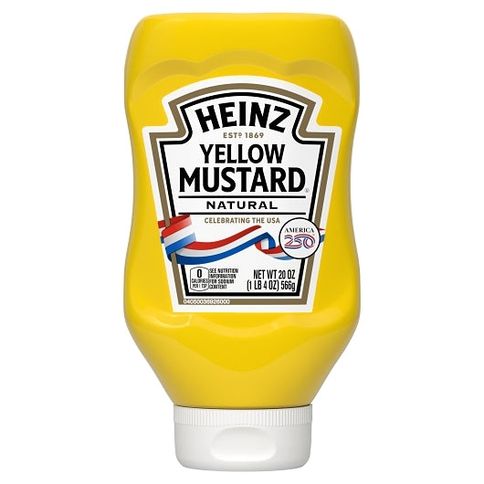 Heinz Yellow Mustard Bottle, 12 x 1.25 lb Case - DOT product image 2