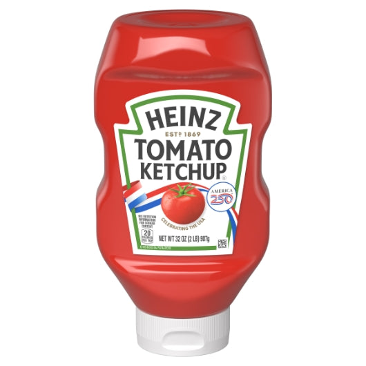 Heinz Squeeze Ketchup Bottle, 12 x 32 oz Case - Condiments & Sauces