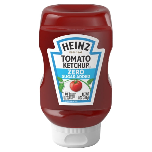 Heinz No Sugar Added Ketchup Bottle, 6 x 369 GR Case - Condiments & Sauces