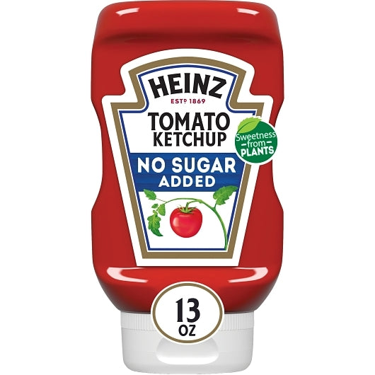 Heinz No Sugar Added Ketchup Bottle, 6 x 369 GR Case - DOT product image 3
