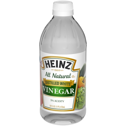 White Vinegar 5% White Vinegar Bottle, 12 x 16 fl oz Case - Alternate product angle or state