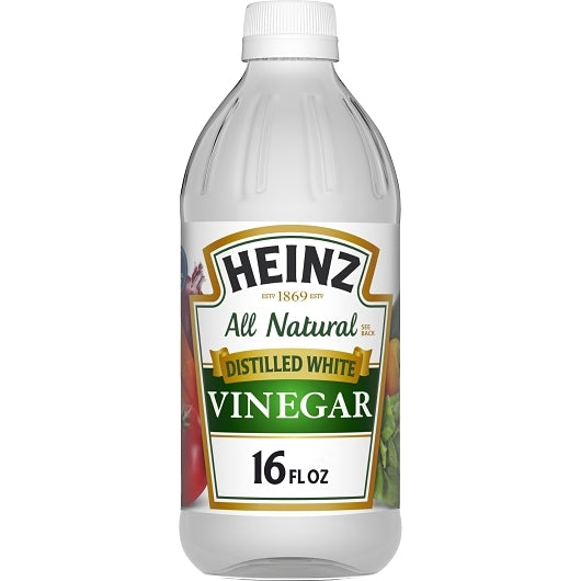 Heinz 5% White Vinegar Bottle, 12 x 473 ML Case - Pantry Ingredients