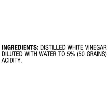 White Glass Vinegar Distilled White Vinegar Bottle, 12 x 946 ML Case - Alternate product angle or state