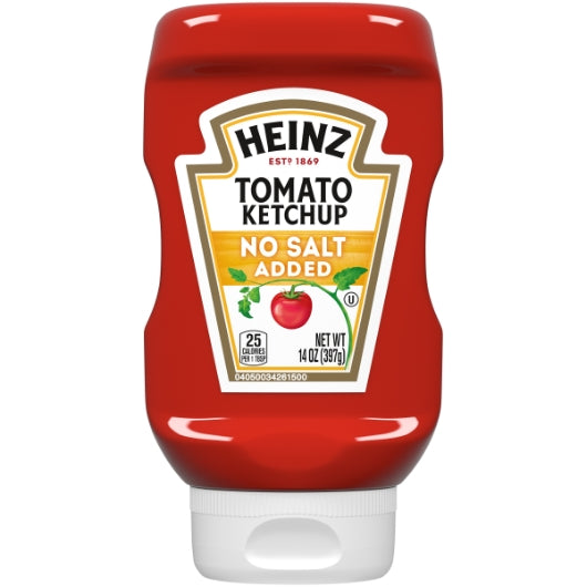 Heinz No Salt Ketchup Bottle, 6 x 14 oz Case - DOT product image 2