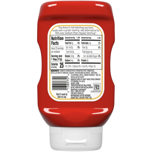 Heinz No Salt Ketchup Bottle, 6 x 14 oz Case - DOT product image 5