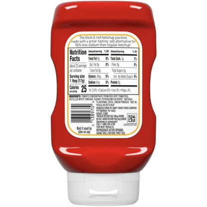 Heinz No Salt Ketchup Bottle, 6 x 14 oz Case - DOT product image 5