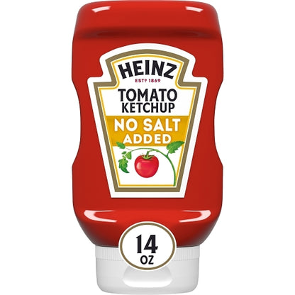 Heinz No Salt Ketchup Bottle, 6 x 14 oz Case - DOT product image 3